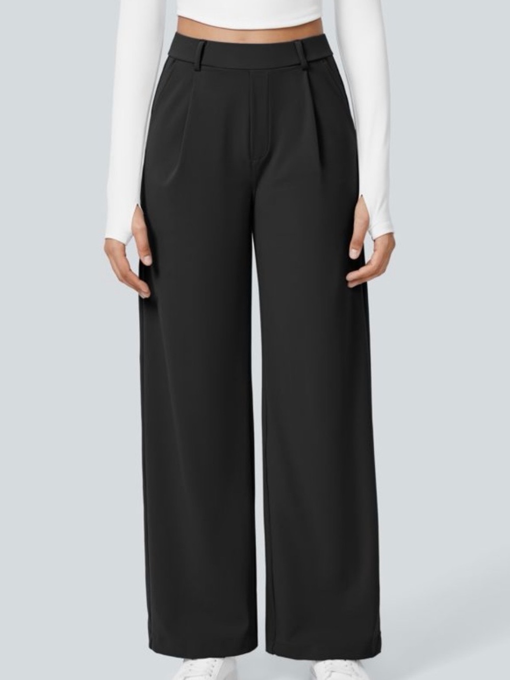 Halara day stretch pocket work pants Medium new